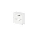 Archivador colgante Schäfer Shop Select LOGIN, 2 cajones, con cerradura, An 800 x P 420 x Al 788 mm, blanco/blanco