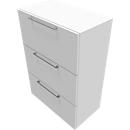 Archivador colgante SOLUS PLAY, 3 alturas de archivador, An 800 x P 440 x Al 1122 mm, blanco