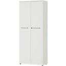 Armario archivador Agenda, 5 AA, con cerradura, Al 1970 x An 800 x P 400 mm, gris luminoso