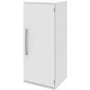 Armario archivador BARI, 3 AA, 2 estantes, bisagra de puerta a la derecha, An 427 x P 430 x Al 1117 mm, blanco