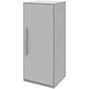 Armario archivador BARI, 3 AA, 2 estantes, bisagra de puerta a la derecha, An 427 x P 430 x Al 1117 mm, gris claro