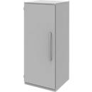 Armario archivador BARI, 3 AA, 2 estantes, bisagra de puerta a la izquierda, An 427 x P 430 x Al 1117 mm, gris claro