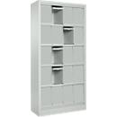 Armário com aba GE, W 950 x D 400 x H 1935 mm, cinza claro, vários versões