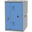 Armário de cacifos BLOXZ, plástico, fechadura rotativa, diferentes tipos de fechadura, bloqueável, bloqueável Versões, 1 compartimento, várias cores