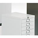 Armário de gavetas com fecho central, 15 gavetas, 950 mm de altura