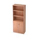 Armário de prateleira, W 800 x D 420 x H 2004 mm, 5 OH, 5 prateleiras, 2 portas, bloqueável