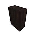 Armario de puertas batientes SOLUS PLAY, 3 AA, tirador abajo, An 800 x P 440 x Al 1122 mm, roble oscuro