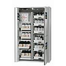 Armario de seguridad combinado tipo 90 asecos K-PHOENIX Vol.2-90, puertas batientes y plegables con cierre automático, frontal gris luminoso, An 1197 x P 617 x Al 1969 mm