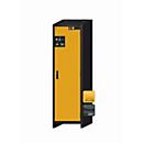 Armario de seguridad tipo 30 asecos Q-CLASSIC-30, puerta batiente, bisagra a la derecha, frontal amarillo de seguridad, An 564 x P 620 x Al 1947 mm