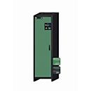 Armario de seguridad tipo 30 asecos Q-CLASSIC-30, puerta batiente, bisagra a la izquierda, frontal verde reseda, An 564 x P 620 x Al 1947 mm