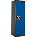 Armario de seguridad tipo 90 Asecos Q-CLASSIC-90, ancho 600 mm, puerta derecha, 6 cajones, azul genciana