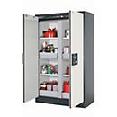 Armario de seguridad tipo 90 asecos Q-CLASSIC-90, puertas batientes, frontal blanco puro, An 1193 x P 615 x Al 1953 mm