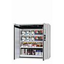 Armario de seguridad tipo 90 asecos S-PEGASUS-90, puertas batientes con cierre automático, manejo con una mano, frontal gris luminoso, An 1196 x P 616 x Al 1298 mm