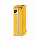 Armario de seguridad tipo 90 asecos S-PHOENIX Vol.2-90, puerta plegable con cierre automático, bisagra a la derecha, frontal amarillo de seguridad, An 596 x P 749 x Al 1968 mm