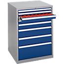 Armário para ferramentas WSK 3610- 8S, L 717 x P 725 x A 1000 mm, 8 gavetas