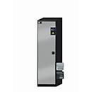 Armario para productos químicos asecos CS-CLASSIC, puerta con bisagras, bisagra a la izquierda, frente asecos plata, A 545 x P 520 x A 1950 mm