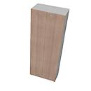 Armario X-TIME WORK, 5 AA, puertas de madera, 860 x 430 x 2140 mm, olmo