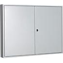 Armoire à clés, double porte, l. 730 x P 80 x H 550 mm, pour 100 clés