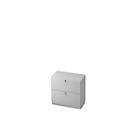 Armoire à dossiers suspendus, 2 HC, l. 800 x P 420 mm, gris clair