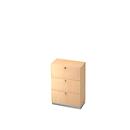 Armoire à dossiers suspendus, 3 HC, l. 800 x P 420 mm, coloris érable
