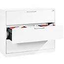 Armoire à dossiers suspendus ASISTO C 3000, 3 tiroirs, 3 rangées, l. 1200 mm, blanc/blanc