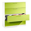 Armoire à dossiers suspendus ASISTO C 3000, 4 tiroirs, 3 rangées, l. 1200 mm, blanc/blanc