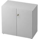 Armoire à dossiers TOPAS LINE, 2 hauteurs de classeurs, portes verrouillables, gris clair/gris clair