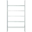 Armoire à étagères FBR 2200, Rayonnage de base, 1345 x 400 mm, 5 tablettes