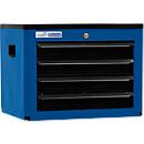 Armoire à outils BASIC, H 450 x l. 600 x P 440 mm, 4 tiroirs, bleu