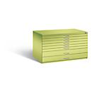 Armoire à plans en acier, pour formats jusqu'à DIN A0, 8 tiroirs