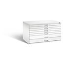 Armoire à plans en acier, pour formats jusqu'à DIN A0, 8 tiroirs
