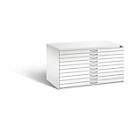 Armoire à plans en acier, pour tous les formats jusqu'à A0, 10 tiroirs,