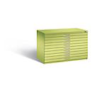 Armoire à plans en acier, pour tous les formats jusqu'à A1, 10 tiroirs,