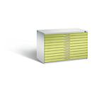 Armoire à plans en acier, pour tous les formats jusqu'à A1, 10 tiroirs,