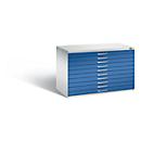 Armoire à plans en acier, pour tous les formats jusqu'à A1, 10 tiroirs,