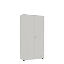 Armoire à porte battante, 80 cm l., 5 HC, argent