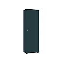 Armoire à porte battante avec 1 porte, sans surface acoustique, l. 600 mm, graphite
