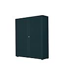 Armoire à portes battantes, 2 portes, surface acoustique, 1000 x 1930 mm, 5 HC, graphite