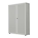 Armoire à portes battantes, 2 portes, surface acoustique, 1000 x 2300 mm, 6 HC, argent