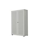 Armoire à portes battantes, 2 portes, surface acoustique, 800 x 1930 mm, 5 HC, argent