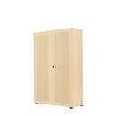 Armoire à portes battantes, 2 portes, surface acoustique, 800 x 1930 mm, 5 HC, coloris érable