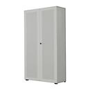 Armoire à portes battantes, 2 portes, surface acoustique, 800 x 2300 mm, 6 HC, argent