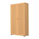 Armoire à portes battantes, 2 portes, surface acoustique, 800 x 2300 mm, 6 HC, coloris hêtre