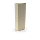 Armoire à portes battantes BEXXSTAR, 6 hauteurs de classeurs, portes en bois, H 2225 mm, décor érable