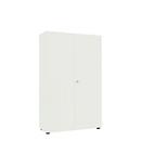 Armoire à portes battantes, l. 1000 mm, 5 HC, blanc