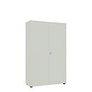 Armoire à portes battantes, l. 1000 mm, 5 HC, gris clair