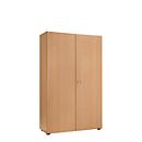 Armoire à portes battantes, l. 1000 mm, 5 HC, hêtre
