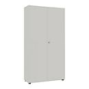 Armoire à portes battantes, l. 1000 mm, 6 HC, argent