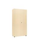 Armoire à portes battantes, l. 80 cm, 5 HC, érable