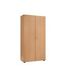 Armoire à portes battantes, l. 80 cm, 5 HC, hêtre